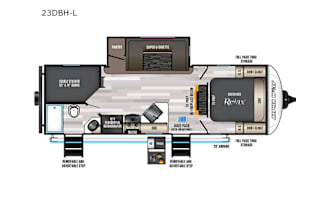 2022 Forest River RV Cherokee Alpha Wolf 23DBH-L