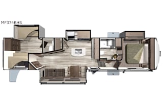 2019 Highland Ridge RV Mesa Ridge MF374BHS