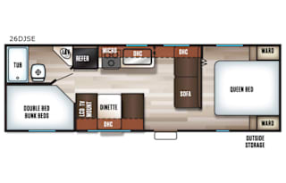 2018 Forest River RV Cherokee Grey Wolf 26DJSE