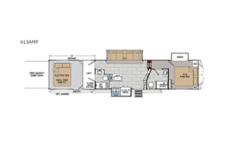 2019 Forest River RV XLR Thunderbolt 413AMP