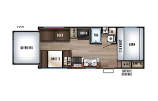2018 Forest River RV Cherokee Grey Wolf 19SM