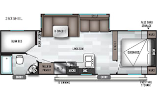 2020 Forest River RV Wildwood X-Lite 263BHXL