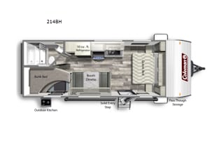2022 Dutchmen RV Coleman Lantern LT Series 214BH