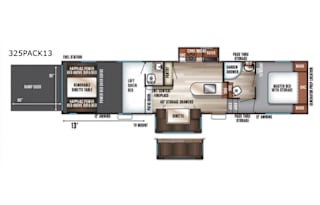 2018 Forest River RV Cherokee Wolf Pack 325PACK13