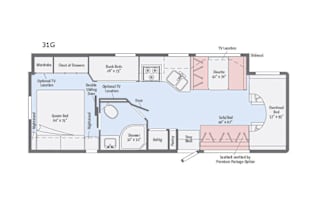 2019 Winnebago Spirit Bunk beds