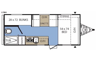 2017 Coachmen RV Clipper Ultra-Lite 17BH