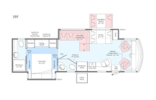 Winnebago Vista LX 35F/Two Bathrooms, 1200W SOLAR