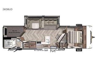 2021 Forest River RV Wildwood 26DBUD