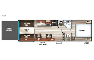 2017 Forest River RV Cherokee Grey Wolf 26RR Toy Hauler