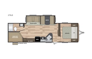 2017 Keystone Bunk house w/outside kitchen