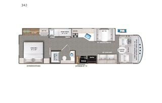 Luxury 2022 Thor Motor Coach Windsport 34J