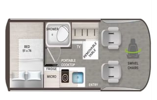 FOUR TENS- 2025 Thor Motor Coach Tranquility 19M