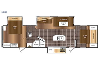 2017 Prime Time RV Avenger 34DQB