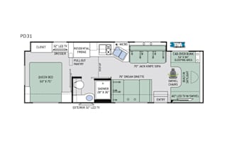 Clean and Spacious 2017 Thor Motor Coach Quantum