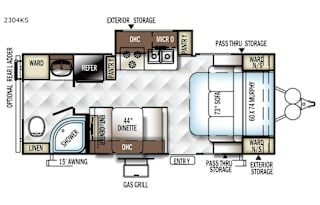 2017 Forest River RV Rockwood Mini Lite 2304KS