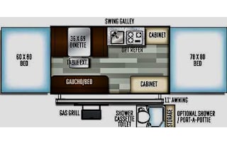 2014 Forest River With Shower and Toilet Sleeps 6