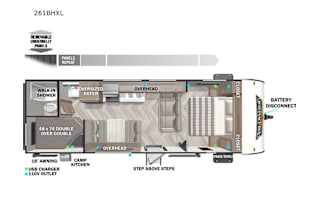 2022 Forest River RV Wildwood X-Lite 261BHXL