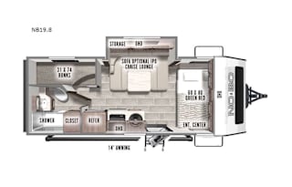 2022 Forest River RV No Boundaries NB19.8