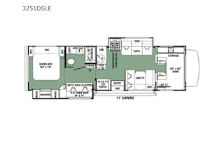 Meander 2022 Forest River LE 3251DSLE