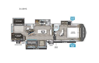 2023 Grand Design Reflection 311BHS Sleeps 7!