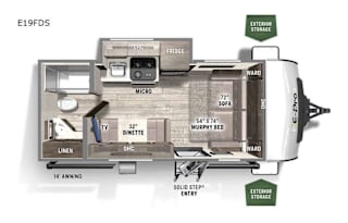 2021 Forest River RV Flagstaff E-Pro E19FDS