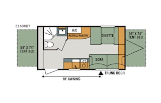 2017 KZ Escape Kid Approved Pet Friendly Lightweight Expandable RV Rental