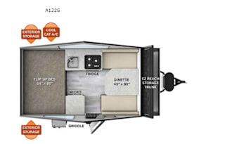 2023 Forest River Rockwood Hard Side Series A122s