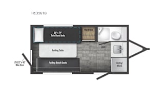2023 Winnebago Industries Towables Hike 100 H1316T