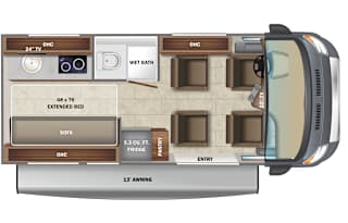 Luxury Class B for 4 in our 2022 Jayco Swift 20A