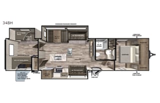 2020 Forest River RV Vibe 34BH