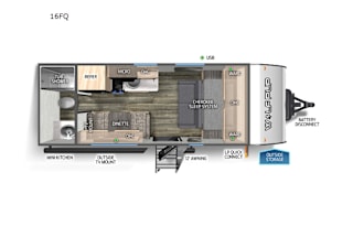 2023 Forest River RV Cherokee Wolf Pup 16FQ