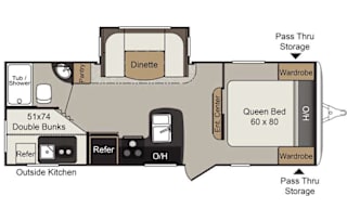 2016 Keystone Passport 24’ Bunkhouse DELIVERY ONLY