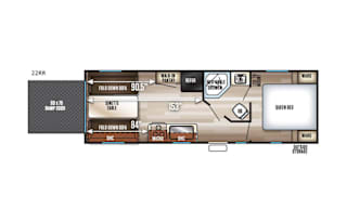 2018 Forest River RV Cherokee Grey Wolf 22RR