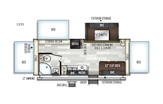 2019 Forest River RV Flagstaff Shamrock 233S