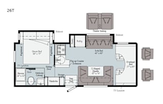 2021 Winnebago Spirit 26T couple & small family