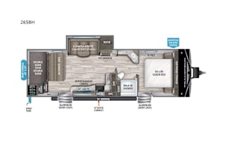 Spacious Grand Design Bunkhouse with Master Suite