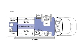 2021 Forest River Sunseeker Transit Van TS2370