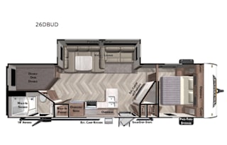2020 Forest River RV Wildwood 26DBUD