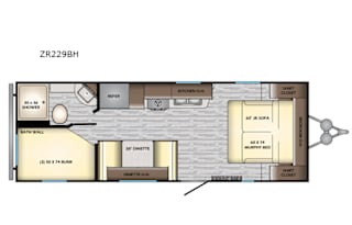 2020 CrossRoads RV Zinger Lite ZR229BH