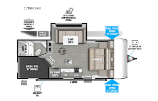 2025 Forest River RV Salem FSX 178BHSKX