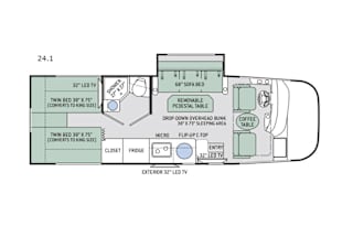 2018 Thor Motor Coach Axis 24.1