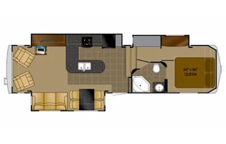 2012 Heartland Bighorn great kitchen