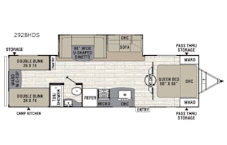"Big Bertha" 33ft quad bunkhouse