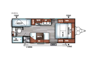 2018 Forest River RV Salem Cruise Lite 201BHXL