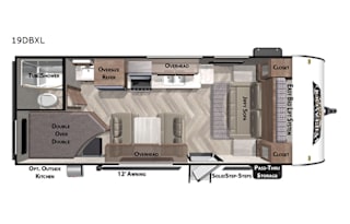 2020 Forest River RV Wildwood X-Lite 19DBXL
