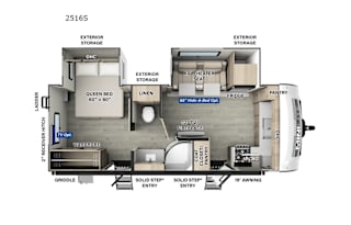2025 Forest River RV Rockwood Mini Lite 2516S