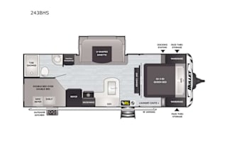 2021 Keystone Bullet 243BHS Sleeps 8!