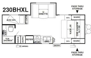 Forest River RV Wildwood X-Lite 230BHXL