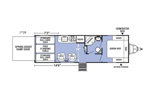 2018 Forest River RV XLR Boost 27QB Bumper Pull