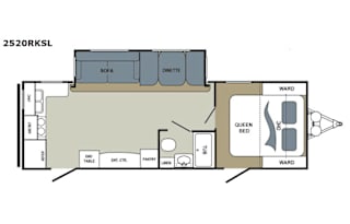 Aerolite triple bunkhouse w/ walkaround king